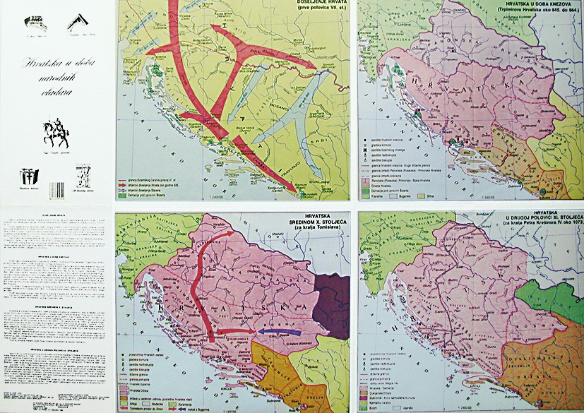 Karta Hrvatske u doba narodnih vladara