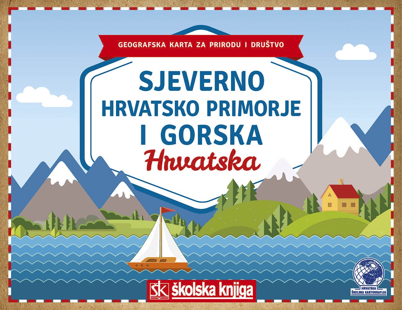 Regijska karta - Sjeverno Hrvatsko primorje i gorska Hrvatska