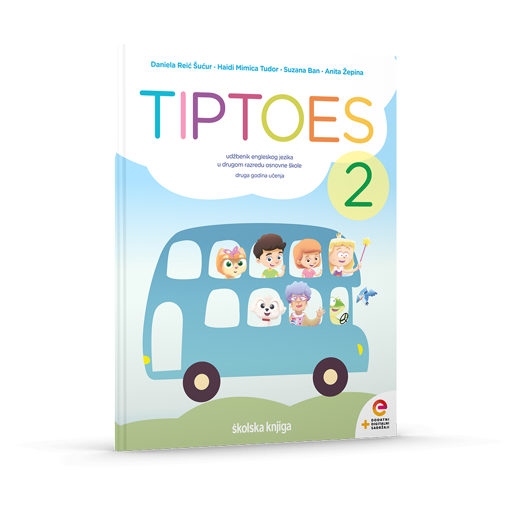 TIPTOES 2 - udžbenik engleskog jezika s dodatnim digitalnim sadržajima u drugom razredu osnovne škole, druga godina učenja
