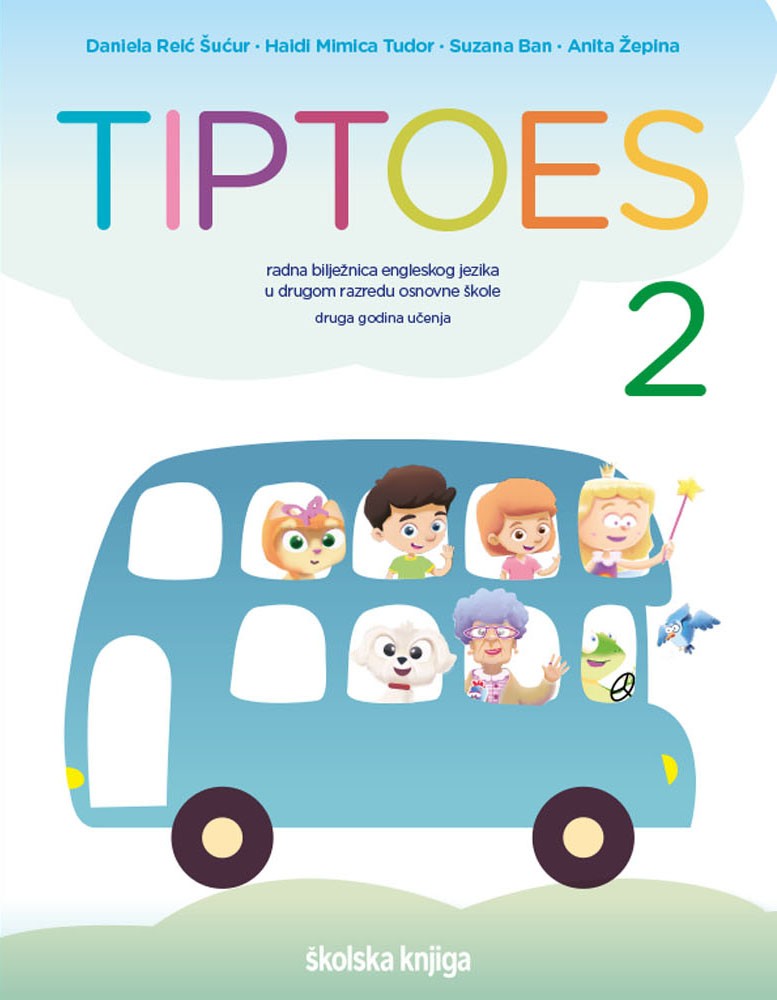 TIPTOES 2- radna bilježnica za engleski jezik u drugom razredu osnovne škole, druga godina učenja