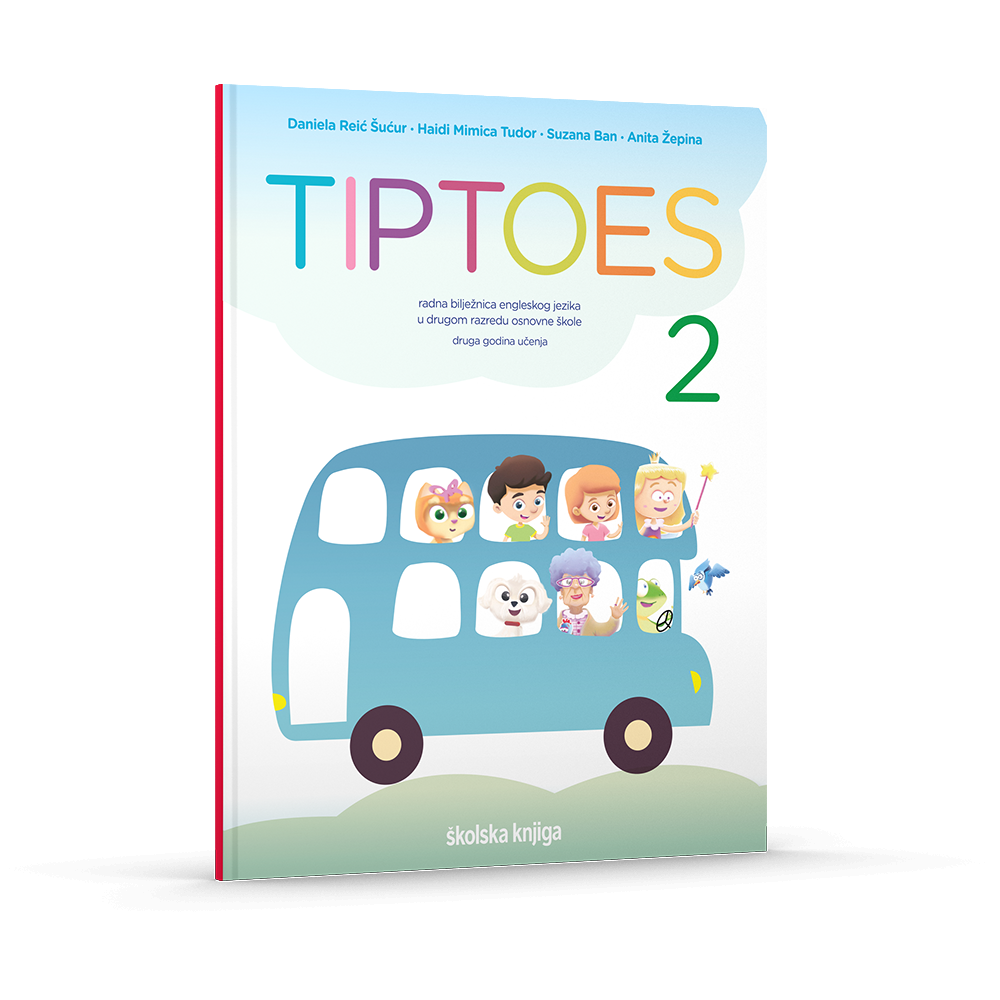 TIPTOES 2- radna bilježnica za engleski jezik u drugom razredu osnovne škole, druga godina učenja