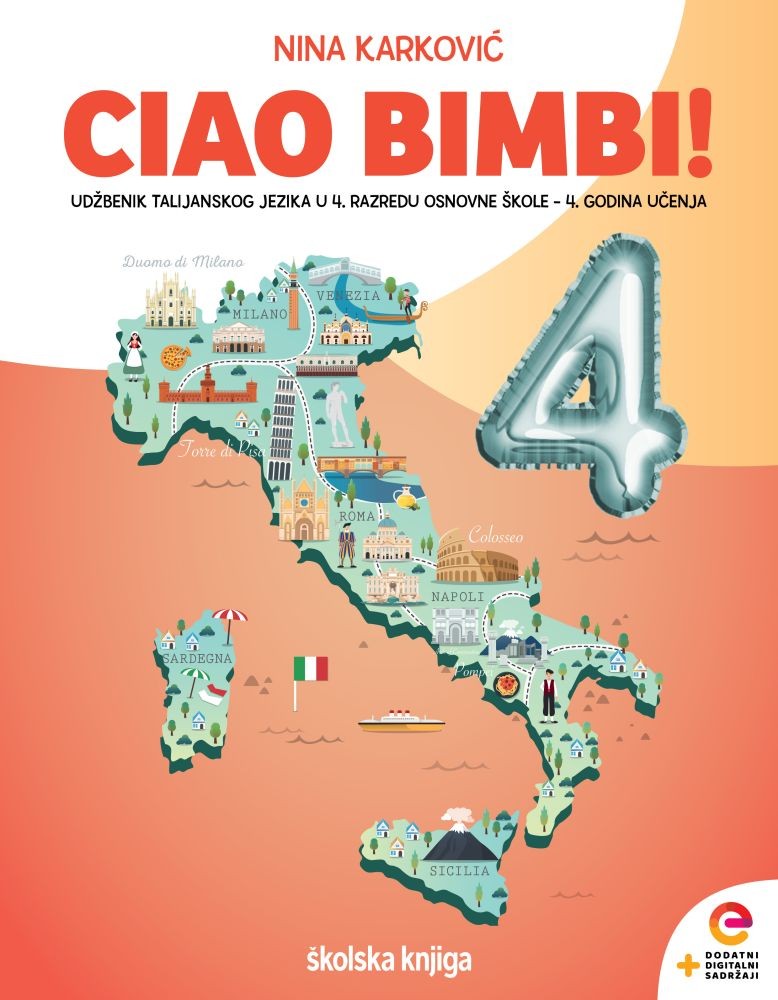CIAO BIMBI! 4 - udžbenik talijanskog jezika u četvrtom razredu osnovne škole - 4. godina učenja