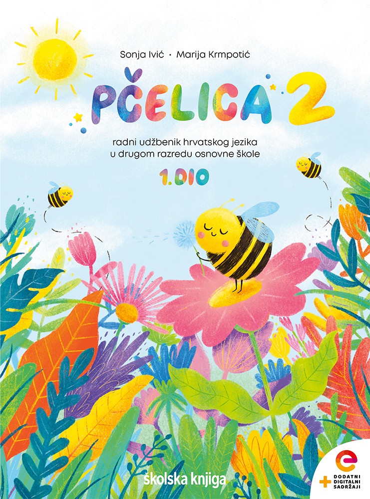 PČELICA 2 - radni udžbenik iz hrvatskog jezika s dodatnim digitalnim sadržajima u drugom razredu osnovne škole - komplet 1. i 2. dio