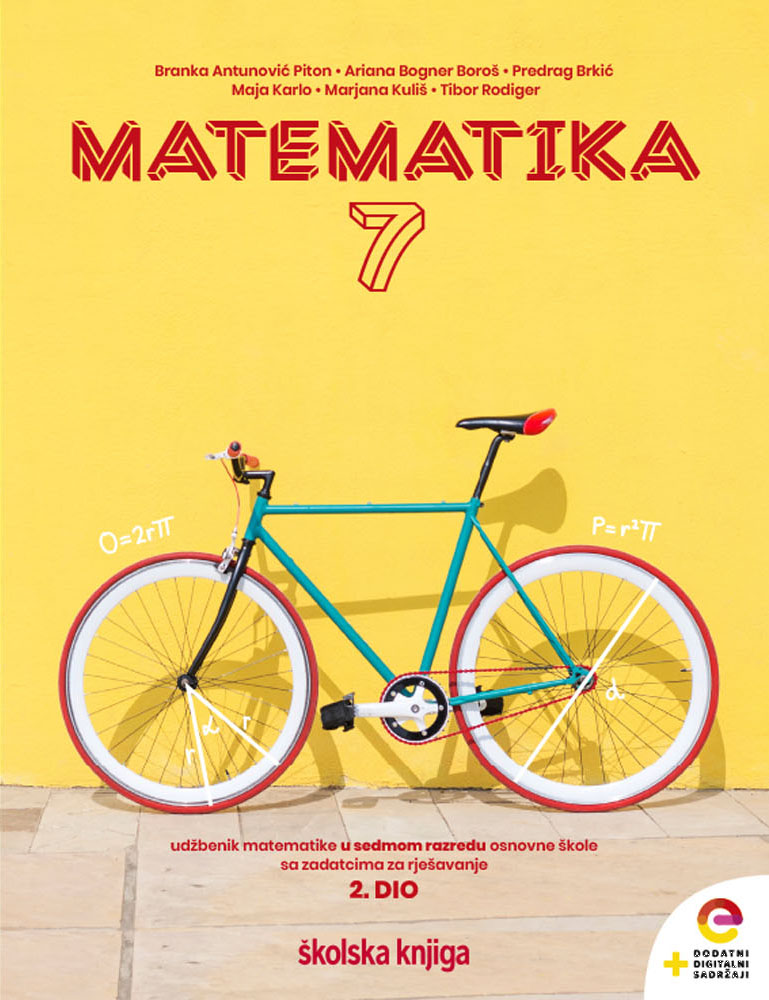 MATEMATIKA 7 : udžbenik matematike s dodatnim digitalnim sadržajima u sedmom razredu osnovne škole sa zadatcima za rješavanje  - komplet 1. i 2. dio