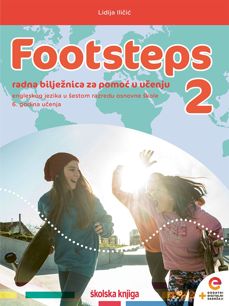 FOOTSTEPS 2 - radna bilježnica engleskog jezika za pomoć u učenju u šestom razredu osnovne škole