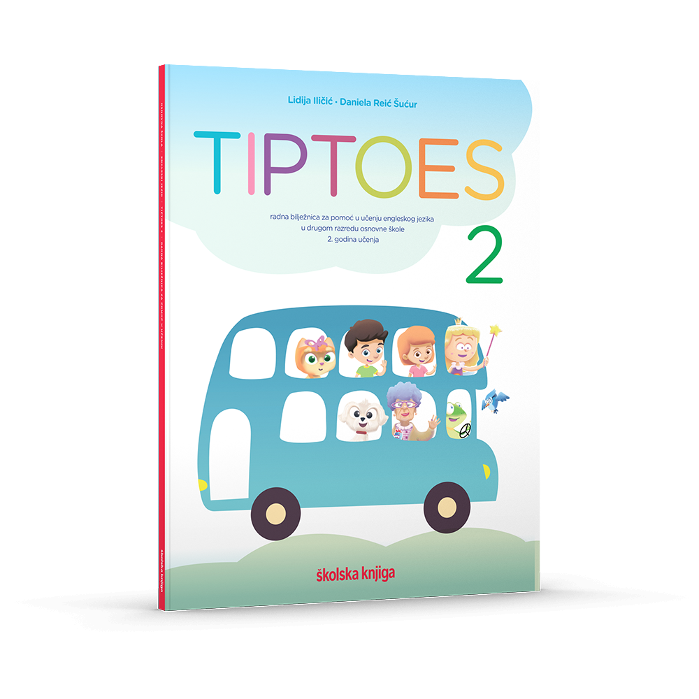 TIPTOES 2 - radna bilježnica engleskog jezika za pomoć u učenju u drugom razredu osnovne škole 