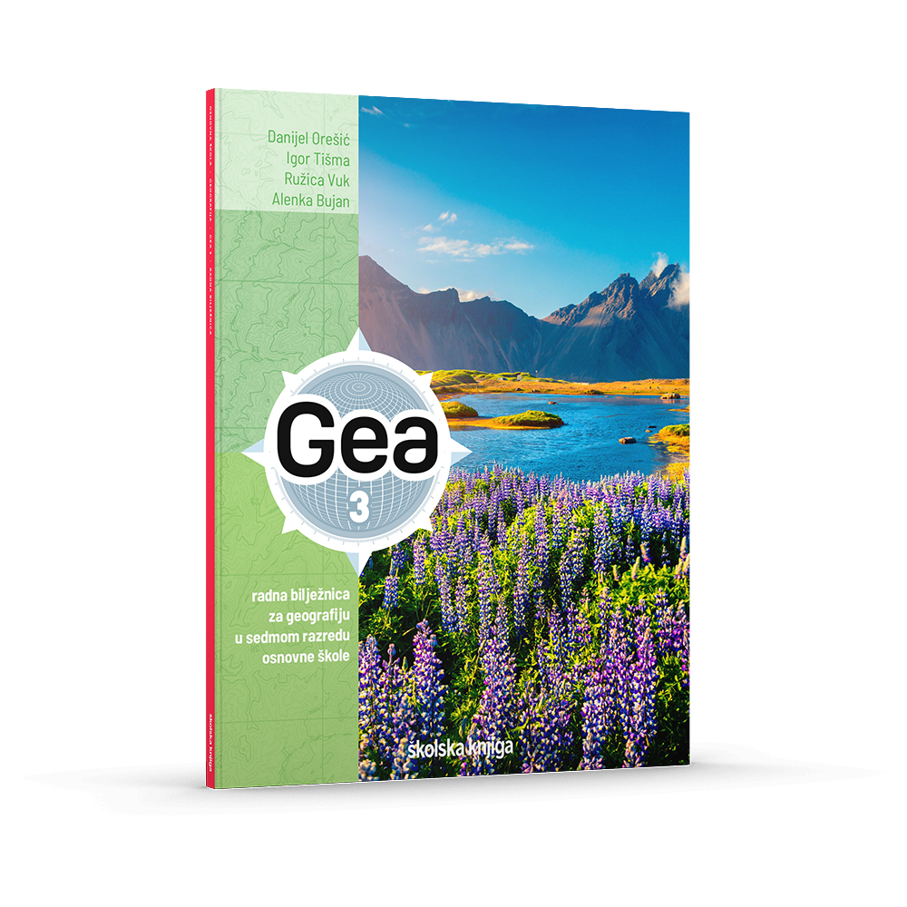 GEA 3 - radna bilježnica za geografiju u sedmom razredu osnovne škole