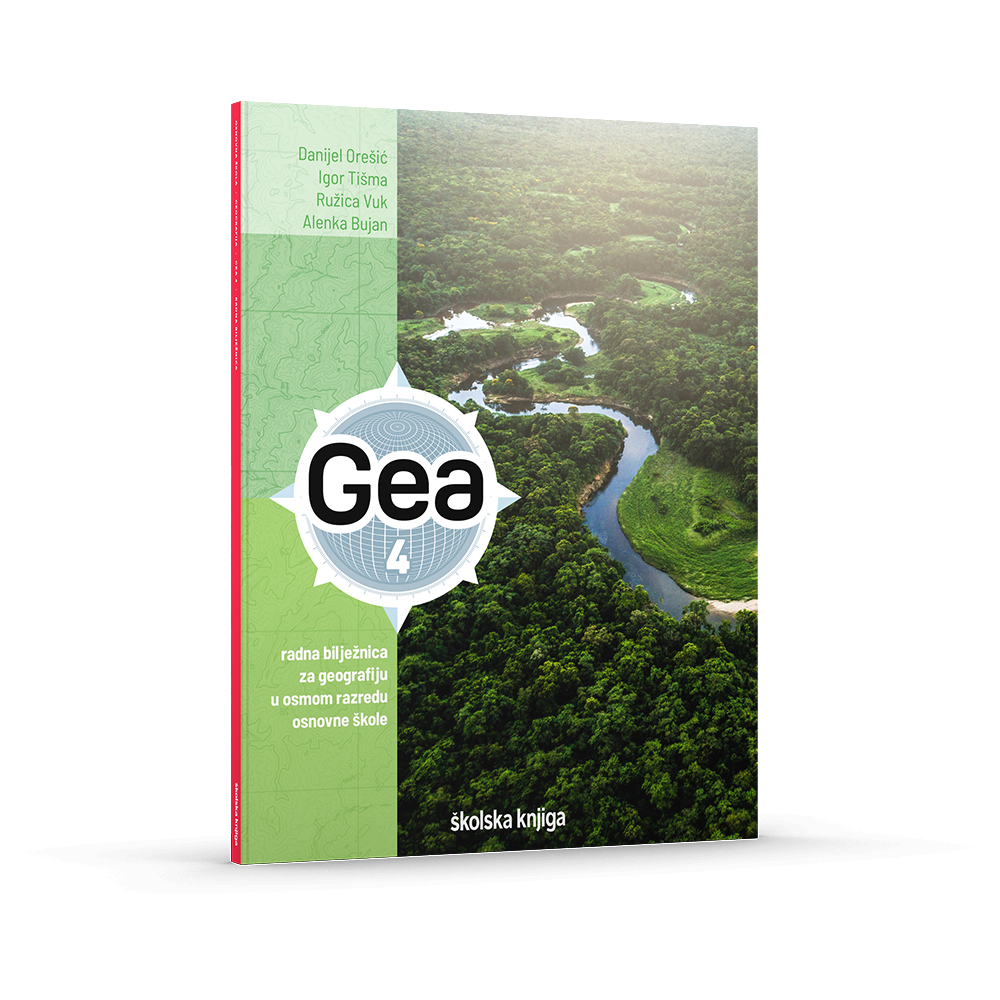 GEA 4 - radna bilježnica za geografiju u osmome razredu osnovne škole