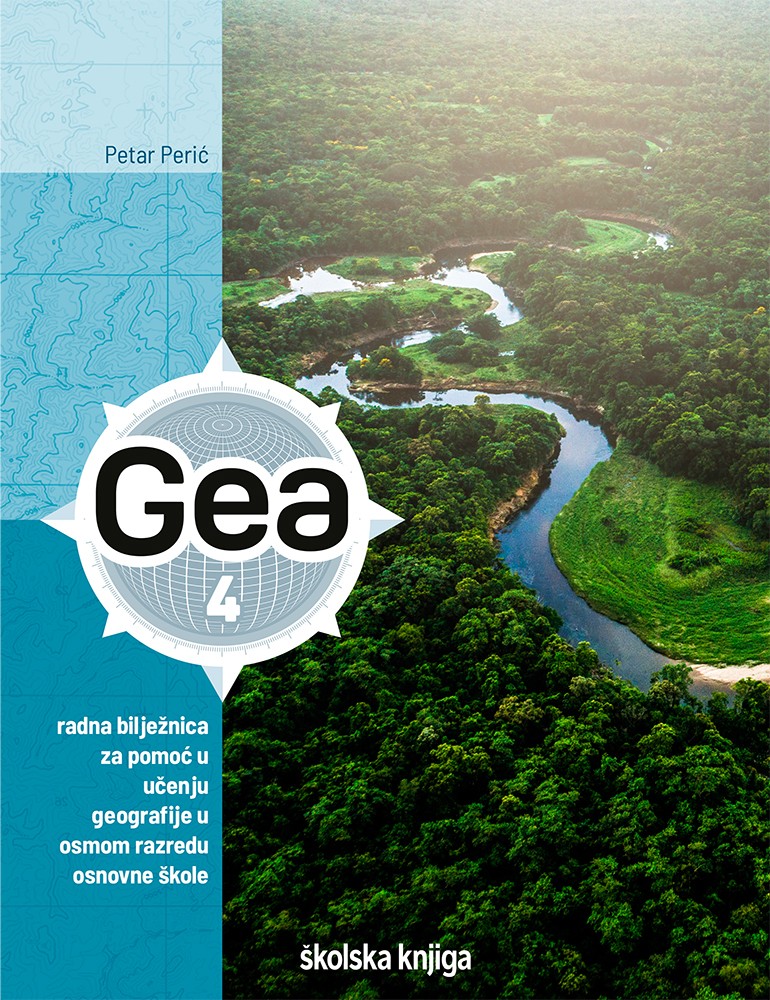Gea 4 - radna bilježnica za pomoć u učenju geografije u 8. razredu osnovne škole