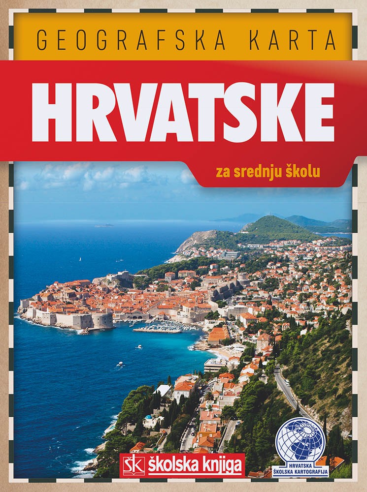 hrvatska zemljopisna karta Geografska karta hrvatske za srednju školu hrvatska zemljopisna karta