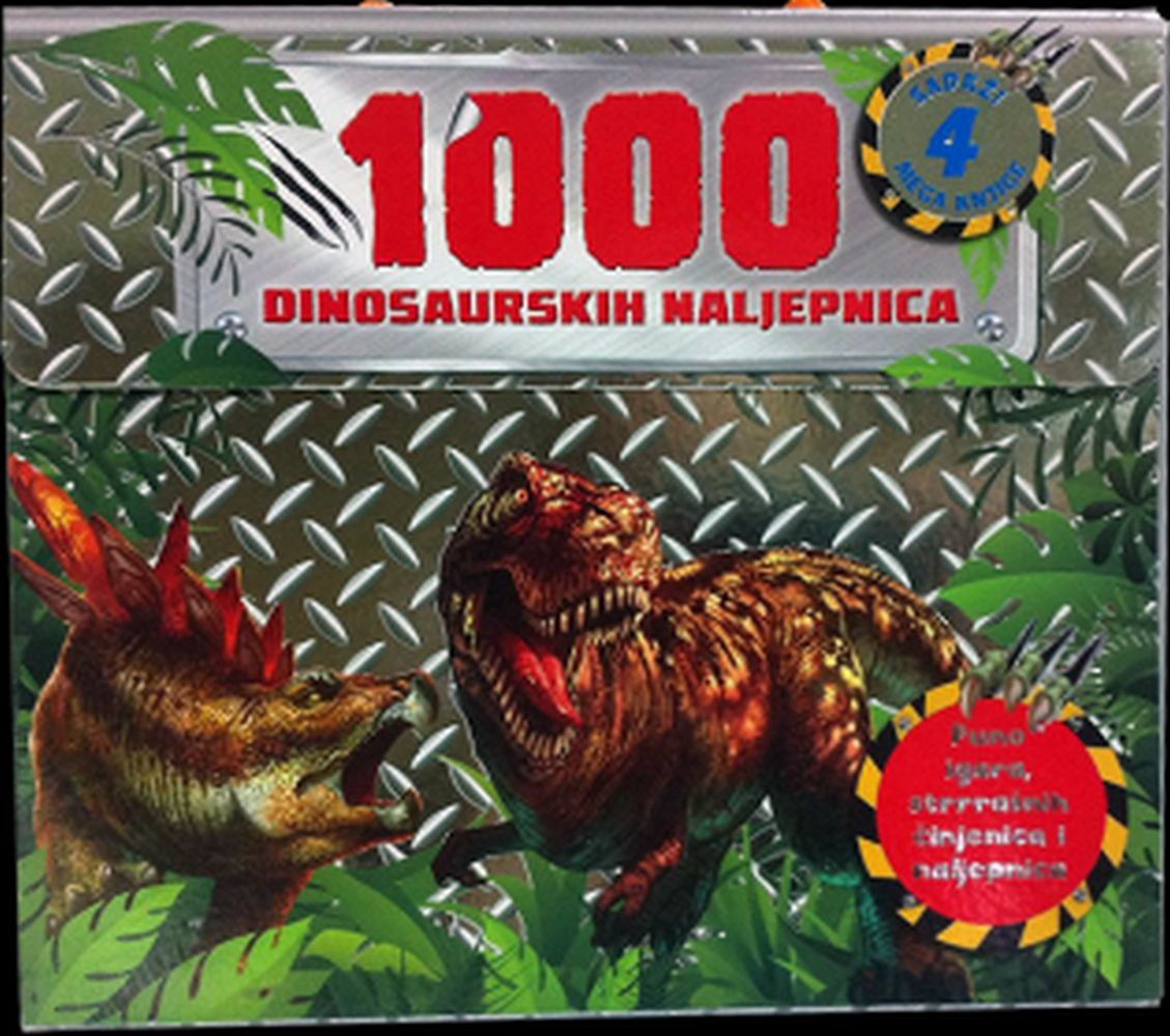 1000 dinosaurskih naljepnica - Kovčežić s dinosaurima