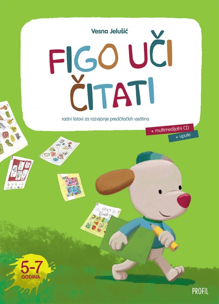 Figo uči čitati, edukativni komplet, radni listovi, multimedijalni cd i upute