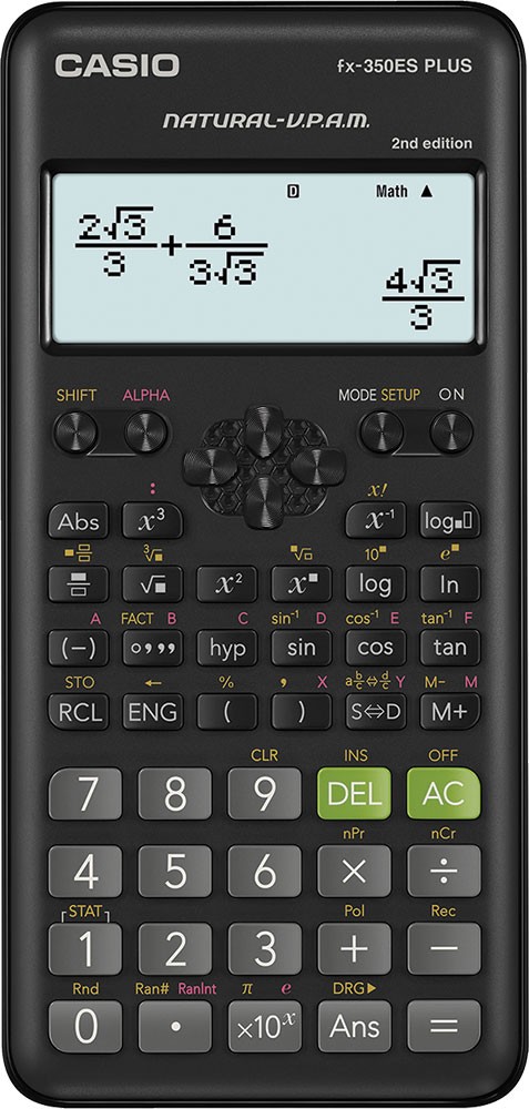Kalkulator CASIO FX-350 ES PLUS MOD2 KARTON.PAK (252 funk.)