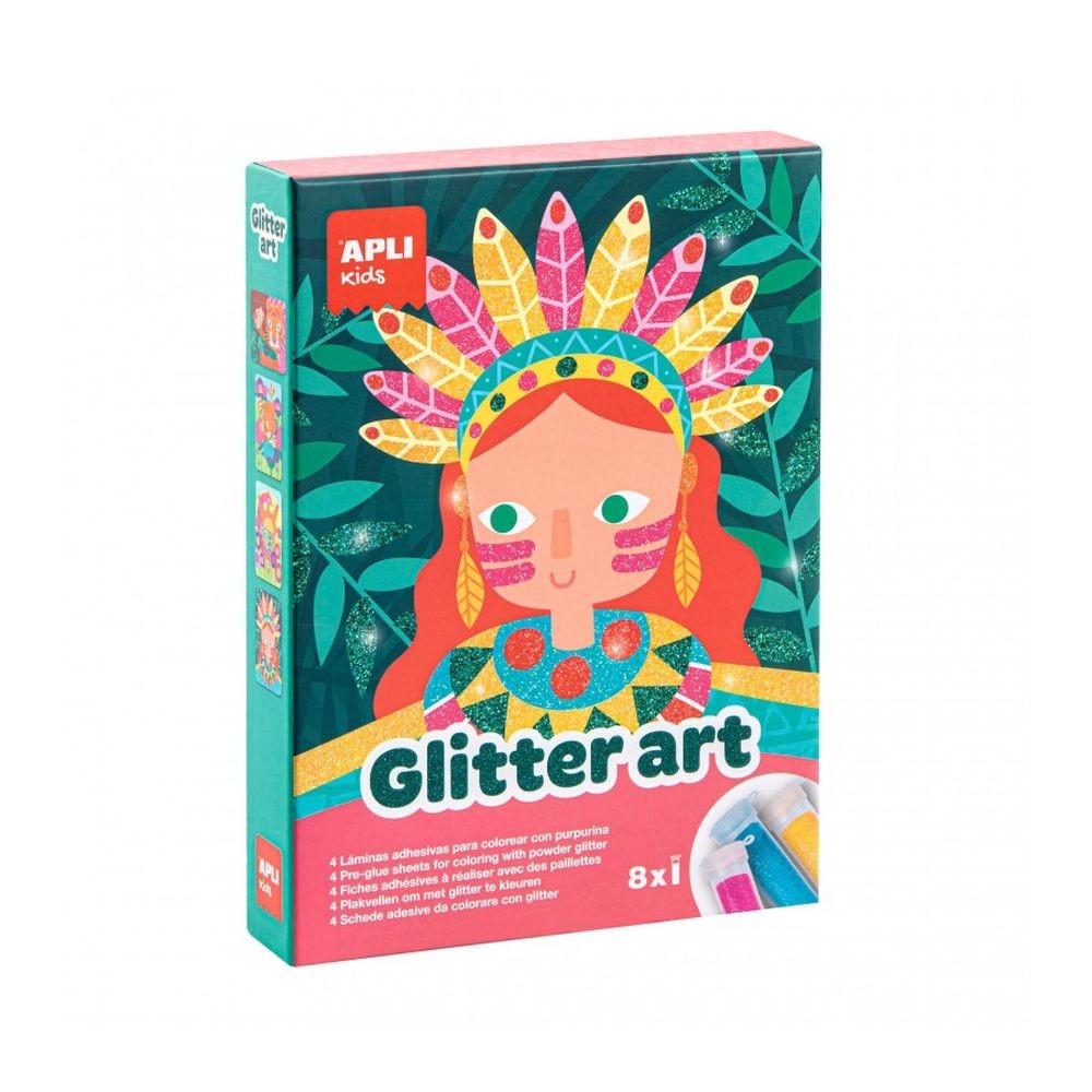 Glitter art igra za stvaranje slika sa šljokicama