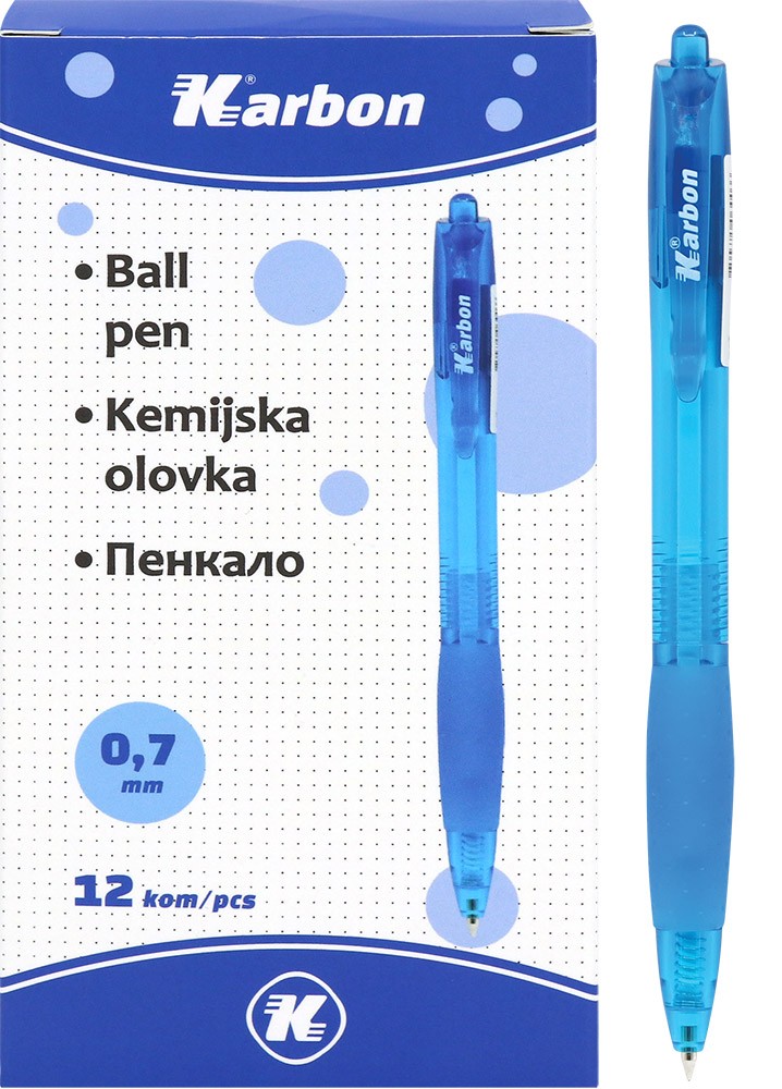 Olovka kemijska KARBON plava