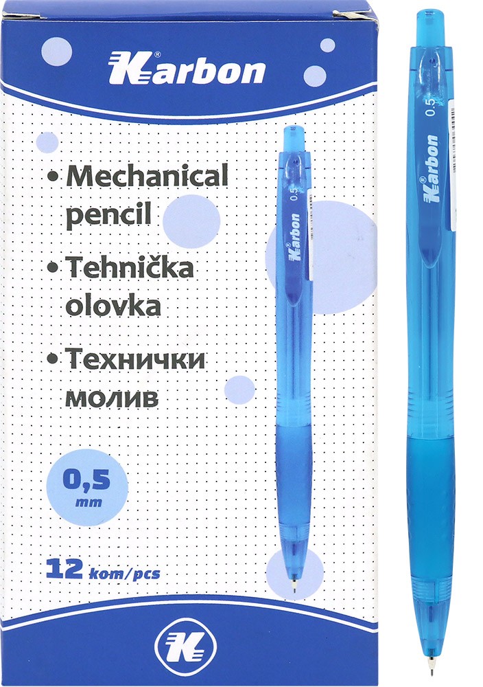 Olovka tehnička 0,5 KARBON plava