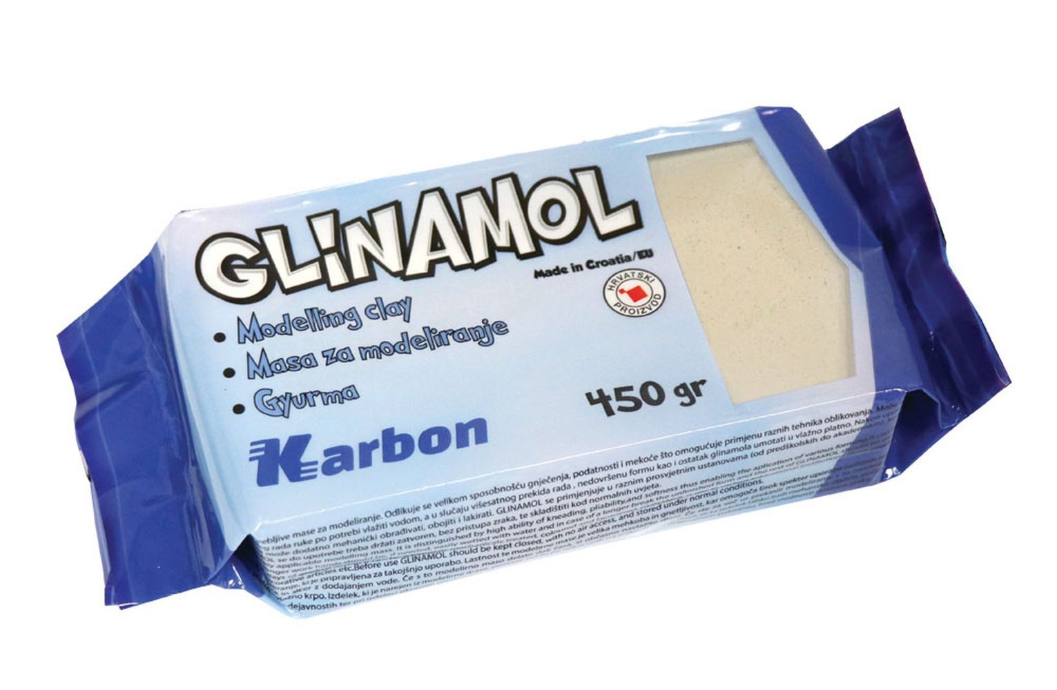 Glinamol sivi KARBON 450 g