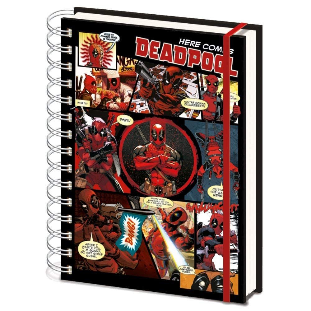 Marvel Deadpool Here Comes A5 Spiral Notebook