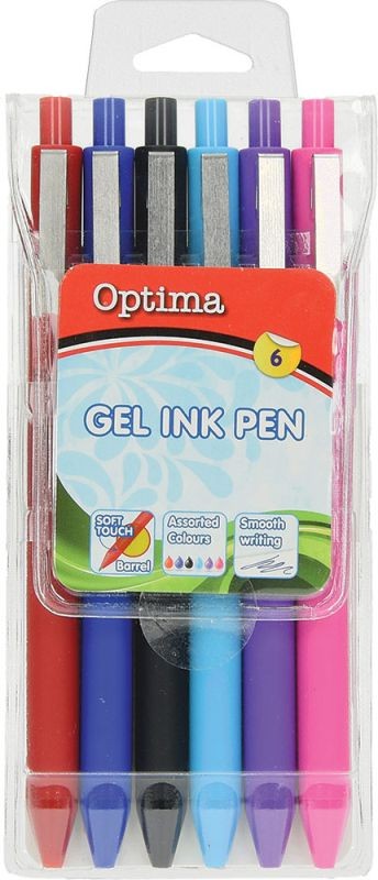 Gel pen 0,7 OPTIMA Soft Touch 6/1